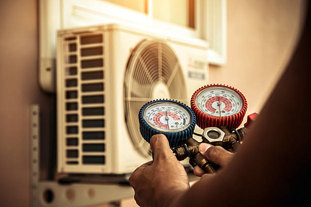 Professional Hvac technician working in Silver Lake, WI